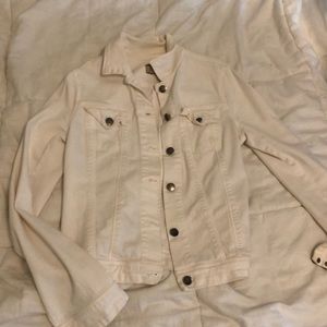 Paige white denim jacket